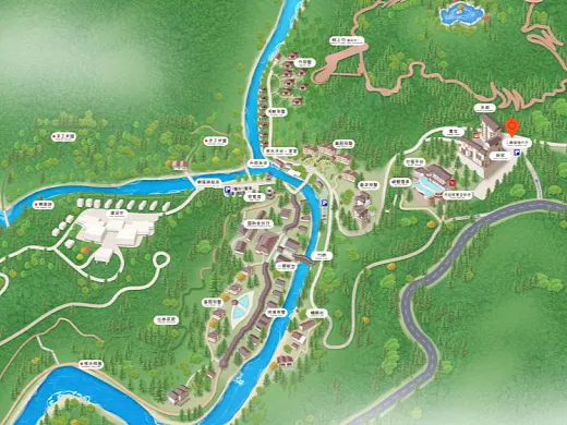 太谷结合景区手绘地图智慧导览和720全景技术，可以让景区更加“动”起来，为游客提供更加身临其境的导览体验。